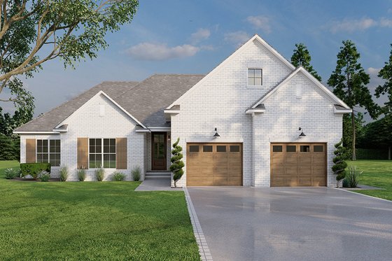 Exterior - Front Elevation 3 for Traditional House Plan #923-332 - 3 bed, 2 bath