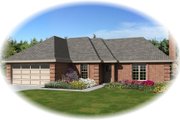 Traditional Style House Plan - 3 Beds 2 Baths 1512 Sq/Ft Plan #81-13895 