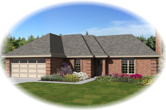 Exterior - Front Elevation for Traditional House Plan #81-13895 - 3 bed, 2 bath