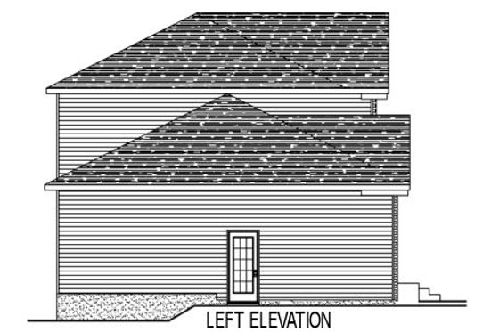 Exterior - Other Elevation for European House Plan #138-270 - 3 bed, 1.5 bath