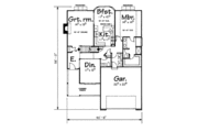 Traditional Style House Plan - 4 Beds 2.5 Baths 1967 Sq/Ft Plan #20-647 