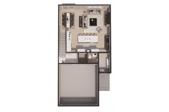 Floor Plan - Main Floor 1 for Craftsman House Plan #51-1515 - 3 bed, 2.5 bath