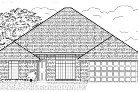 Exterior - Front Elevation for Traditional House Plan #65-399 - 3 bed, 2 bath