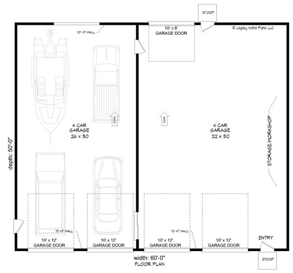 Architectural House Design - Contemporary Floor Plan - Main Floor Plan #932-603