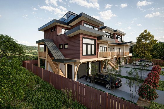 Exterior - Other Elevation for Contemporary House Plan #1101-43 - 9 bed, 6 bath