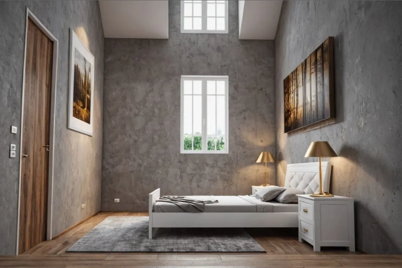Dream House Plan - Interior - Master Bedroom for Tudor House Plan #542-7 - 2 bed, 1 bath