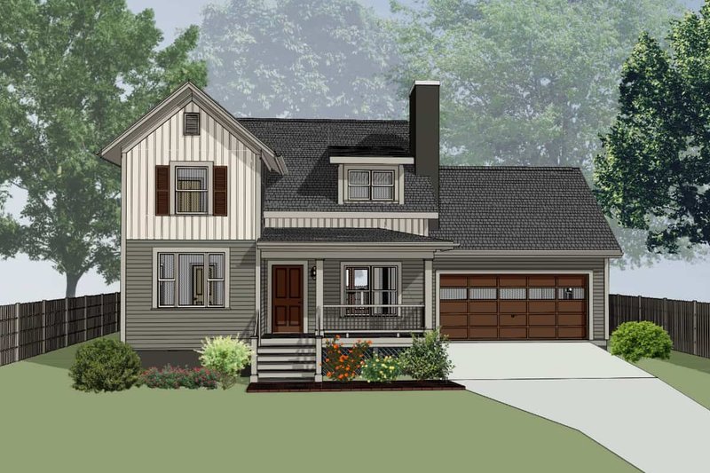 Home Plan - Country Exterior - Front Elevation Plan #79-180