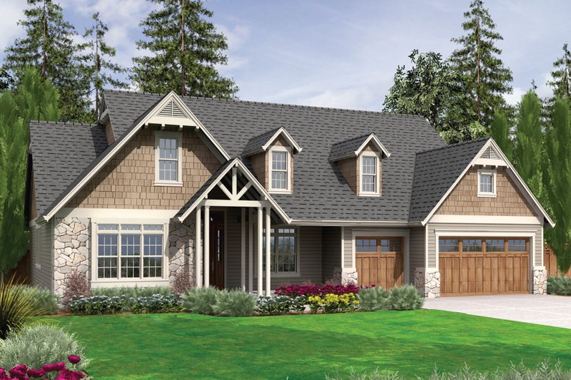 Home Plan - Craftsman Exterior - Front Elevation Plan #48-540