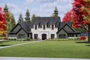 Tudor Style House Plan - 4 Beds 4.5 Baths 4130 Sq/Ft Plan #1096-11 