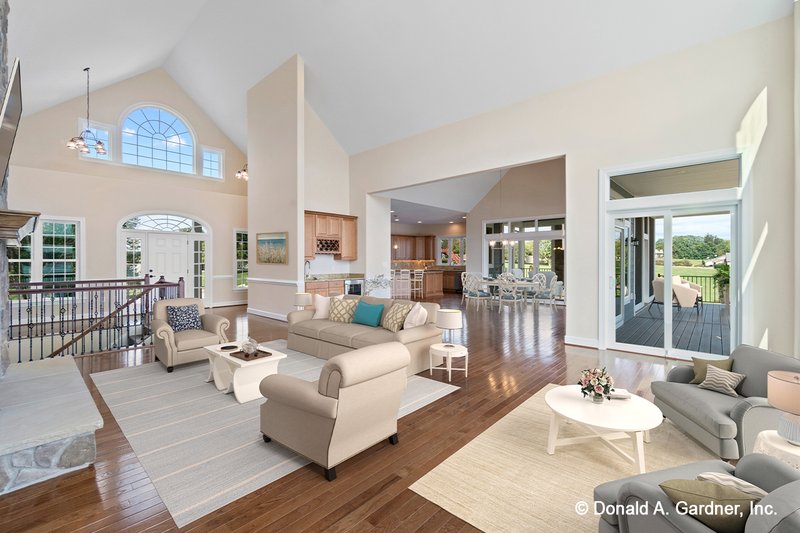Home Plan - Interior - Family Room for Country House Plan #929-649 - 5 bed, 4 bath