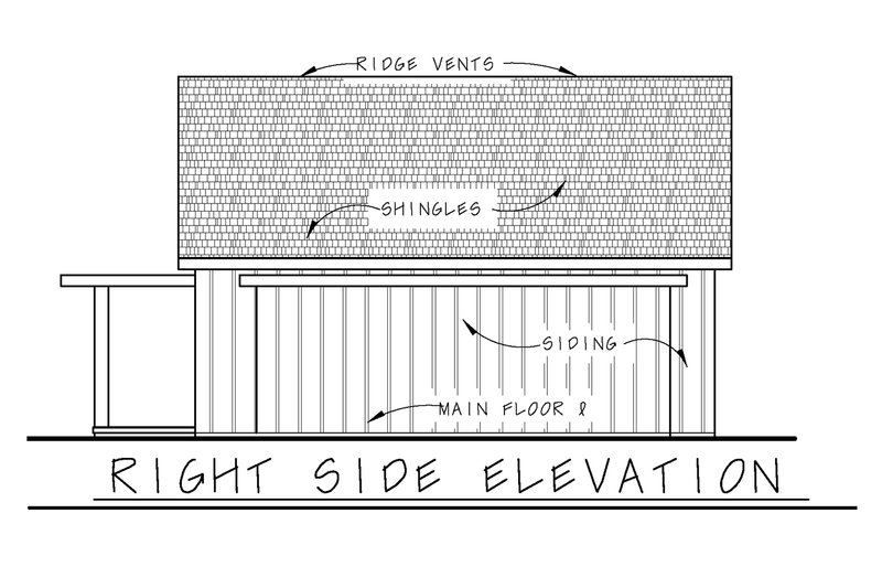 Architectural House Design - Exterior - Front Elevation 5 for Contemporary House Plan #20-2511 - 2 bed, 1 bath