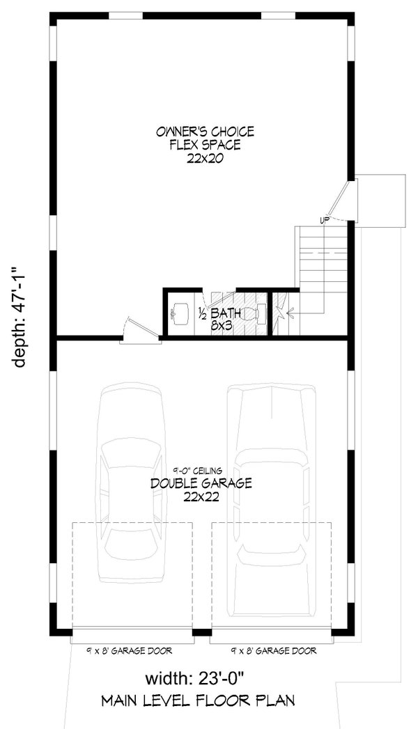House Blueprint - Contemporary Floor Plan - Lower Floor Plan #932-1329