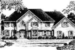 Colonial Exterior - Front Elevation Plan #328-124