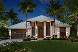 Architectural House Design - Contemporary Exterior - Front Elevation Plan #27-551