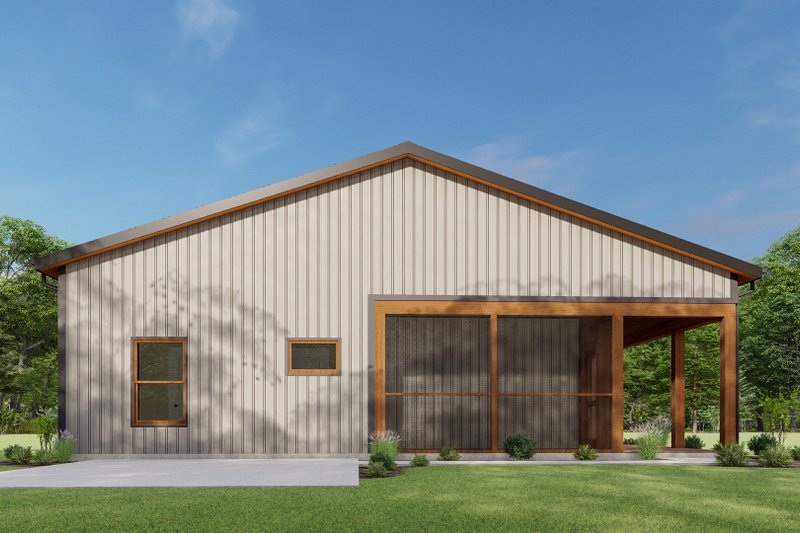 Home Plan - Exterior - Other Elevation 4 for Ranch House Plan #1092-55 - 2 bed, 3 bath