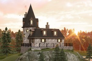 Exterior - Other Elevation for European House Plan #1064-322 - 1 bed, 1 bath