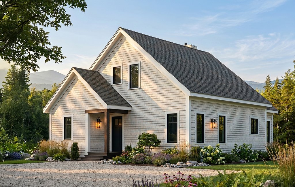 Exterior - Front Elevation 2 for European House Plan #23-2494 - 2 bed, 2 bath