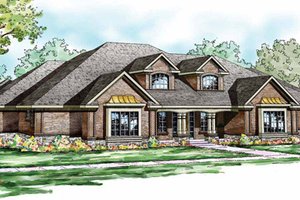 Traditional Exterior - Front Elevation Plan #124-829