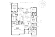 European Style House Plan - 4 Beds 3 Baths 2296 Sq/Ft Plan #310-359 