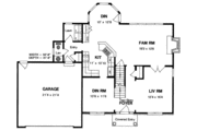 Country Style House Plan - 4 Beds 2.5 Baths 1992 Sq/Ft Plan #316-110 