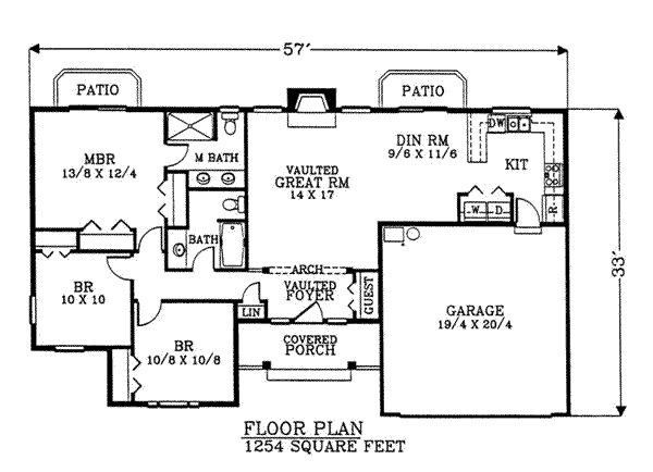 Traditional Floor Plan - Main Floor Plan #53-108