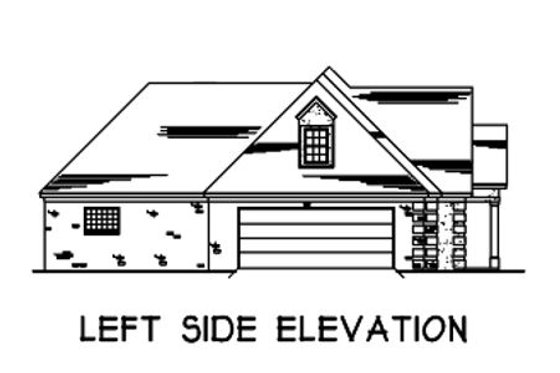 Exterior - Other Elevation for European House Plan #16-268 - 3 bed, 2 bath
