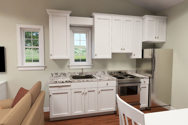 House Blueprint - Interior - Kitchen for Cottage House Plan #513-2450 - 2 bed, 1 bath