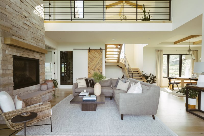 House Blueprint - Interior - Family Room 1 for Farmhouse House Plan #1042-22 - 5 bed, 5 bath