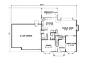 Traditional Style House Plan - 4 Beds 3.5 Baths 2924 Sq/Ft Plan #67-557 