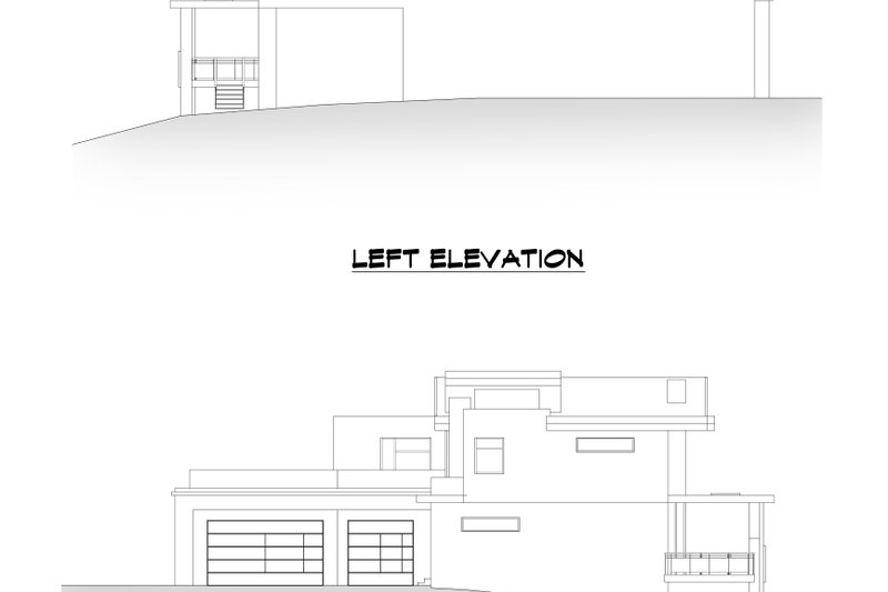 House Blueprint - Exterior - Other Elevation 6 for Contemporary House Plan #1066-110 - 4 bed, 5.5 bath