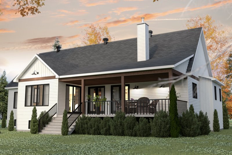 Home Plan - Exterior - Rear Elevation 1 for Farmhouse House Plan #23-2769 - 3 bed, 2 bath
