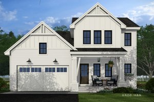 Exterior - Front Elevation 4 for Farmhouse House Plan #51-1349 - 3 bed, 3.5 bath