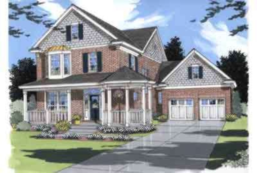 Southern Style House  Plan  3 Beds 2 5 Baths 2562 Sq Ft 