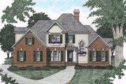 Traditional Style House Plan - 4 Beds 3 Baths 1865 Sq/Ft Plan #129-106 