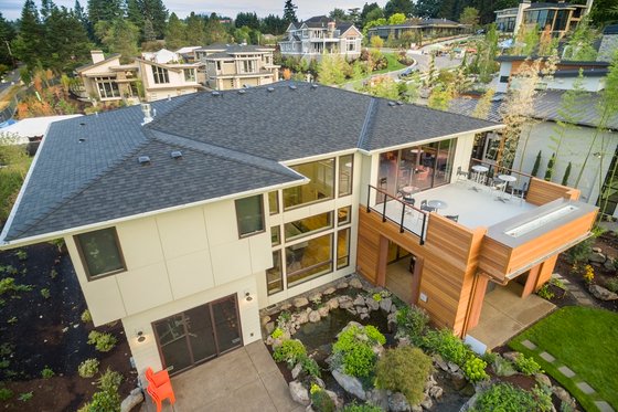 Exterior - Rear Elevation 4 for Contemporary House Plan #48-651 - 4 bed, 4.5 bath