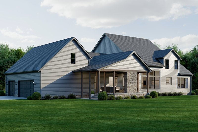 Home Plan - Exterior - Rear Elevation for Farmhouse House Plan #1089-71 - 4 bed, 3.5 bath