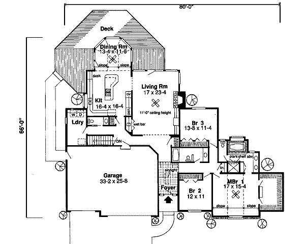 Traditional Floor Plan - Main Floor Plan #312-800