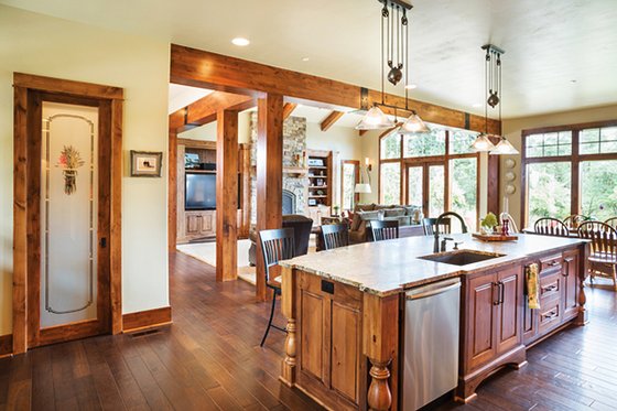 Interior - Kitchen 2 for Ranch House Plan #48-712 - 3 bed, 3 bath