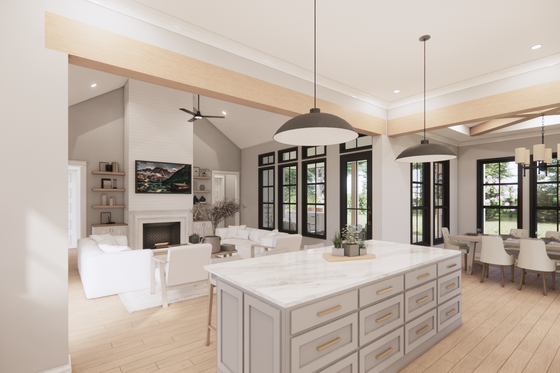 Interior - Kitchen 2 for Farmhouse House Plan #1074-81 - 4 bed, 3.5 bath