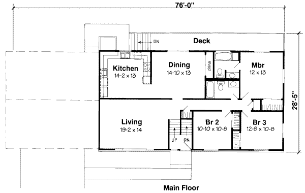 Traditional Floor Plan - Upper Floor Plan #312-348