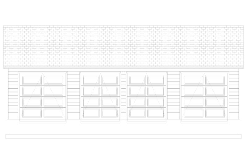 Architectural House Design - Exterior - Rear Elevation 2 for Contemporary House Plan #1060-137, 0 bath