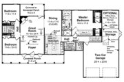 Farmhouse Style House Plan - 3 Beds 2.5 Baths 1852 Sq/Ft Plan #21-127 