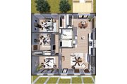 Cottage Style House Plan - 3 Beds 1 Baths 1056 Sq/Ft Plan #44-302 Floor 