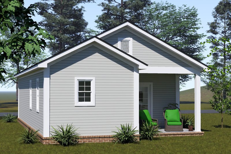 Architectural House Design - Exterior - Other Elevation 1 for Cottage House Plan #513-2455 - 2 bed, 2 bath