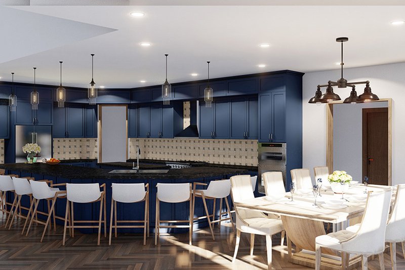 House Plan Design - Interior - Dining Room 1 for European House Plan #923-293 - 5 bed, 4 bath