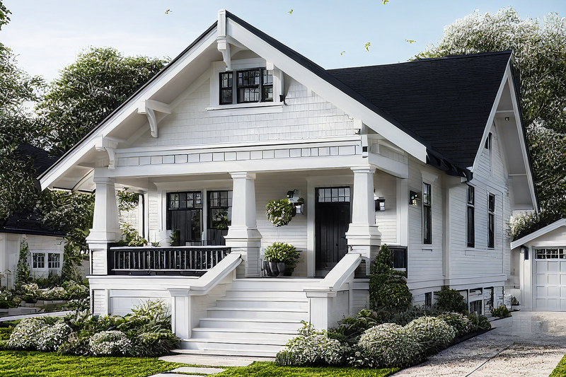 Cottage Style House Plan - 1 Beds 1 Baths 640 Sq/Ft Plan #515-39 Exterior