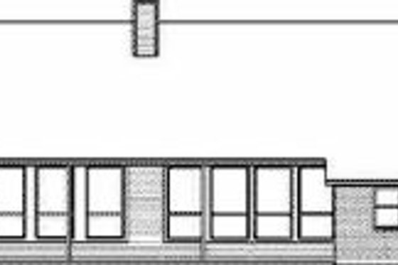 Exterior - Rear Elevation for Country House Plan #84-149 - 4 bed, 3 bath