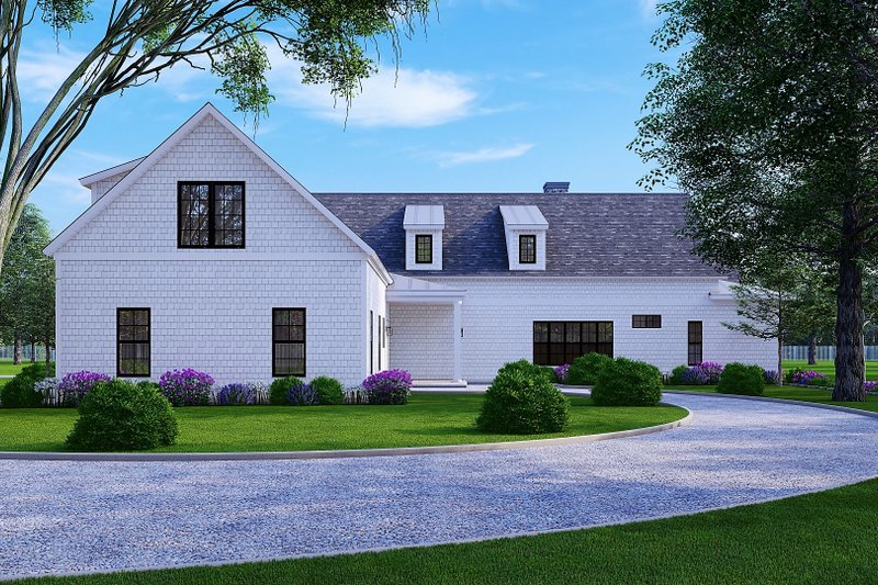 Architectural House Design - Exterior - Rear Elevation for Ranch House Plan #54-400 - 3 bed, 3.5 bath