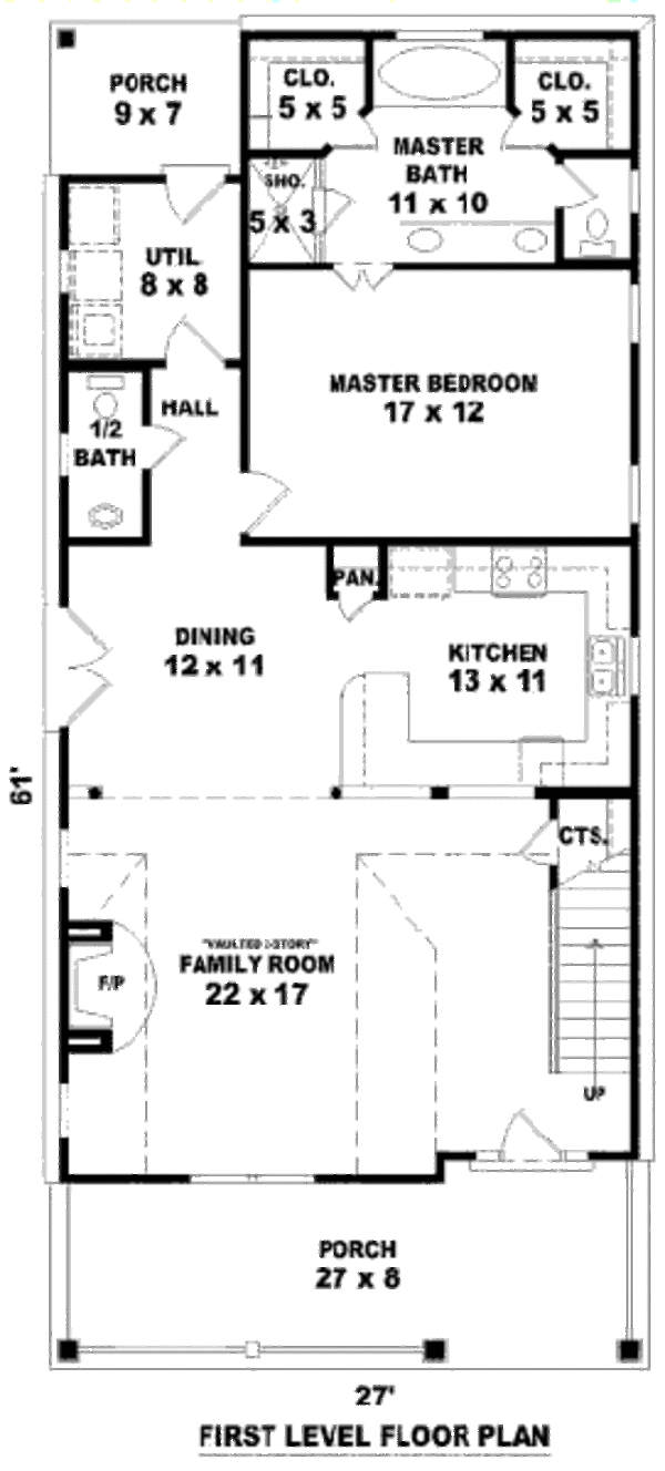 Country Floor Plan - Main Floor Plan #81-13636