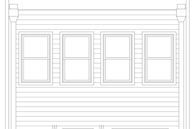 House Plan Design - Exterior - Rear Elevation for Contemporary House Plan #932-1042 - 3 bed, 3.5 bath